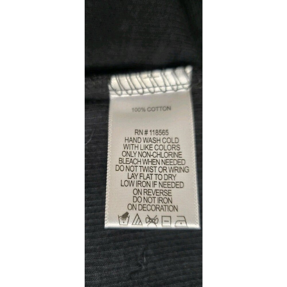 NWOT Quacker Factory Womens Shirt 1X Black 3/4 Sleeve Sequins Ribbed 100% Cotton - Picture 8 of 8